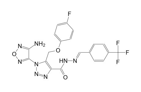 1-(4-amino-1,2,5-oxadiazol-3-yl)-5-[(4-fluorophenoxy)methyl]-N'-{(E)-[4-(trifluoromethyl)phenyl]methylidene}-1H-1,2,3-triazole-4-carbohydrazide