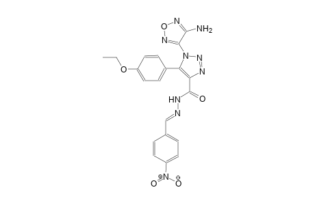 1-(4-amino-1,2,5-oxadiazol-3-yl)-5-(4-ethoxyphenyl)-N'-[(E)-(4-nitrophenyl)methylidene]-1H-1,2,3-triazole-4-carbohydrazide