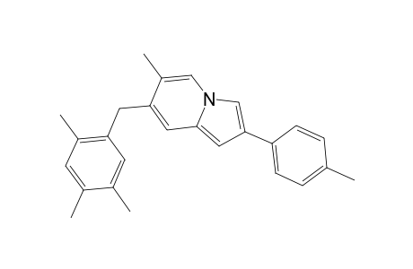 6-Methyl-2-(4-methylphenyl)-7-(2,4,5-trimethylbenzyl)indolizine