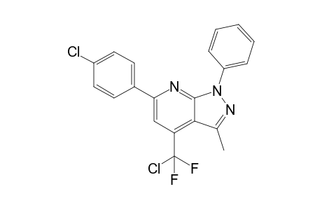 4-(Chlorodifluoromethyl)-6-(4-chlorophenyl)-3-methyl-1-phenyl-1H-pyrazolo[3,4-b]pyridine