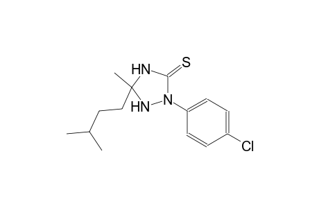 2-(4-chlorophenyl)-5-isopentyl-5-methyl-1,2,4-triazolidine-3-thione