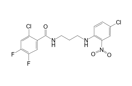 2-Chloro-N-[3-(4-chloro-2-nitroanilino)propyl]-4,5-difluorobenzamide