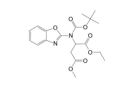 1-ETHYL-4-METHYL-2-[1,3-BENZOXAZOL-2-YL-(TERT.-BUTOXY-CARBONYL)-AMINO]-BUTANE-1,4-DIOATE