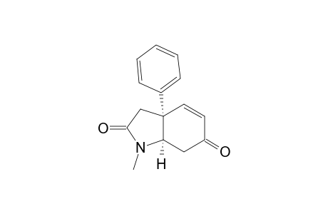 (3aS,7aR)-1-methyl-3a-phenyl-7,7a-dihydro-3H-indole-2,6-dione