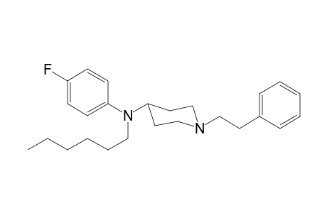 N-(4-Fluorophenyl)-N-hexyl-1-(2-phenylethyl)piperidin-4-amine