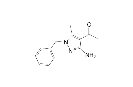 4-Acetyl-3-amino-1-benzyl-5-methylpyrazole