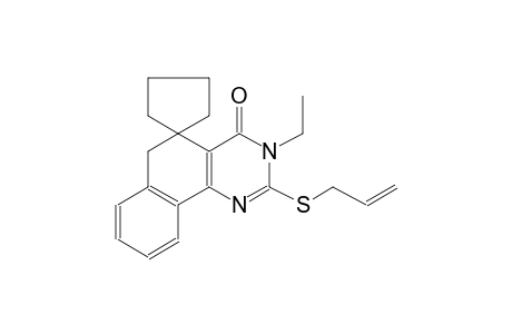 2-(allylthio)-3-ethyl-3H-spiro[benzo[h]quinazoline-5,1'-cyclopentan]-4(6H)-one