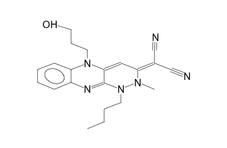 1-butyl-2-methyl-3-dicyanomethylene-5-(3-hydroxypropyl)-1,2,3,5-tetrahydroquinoxalino[2,3-c]pyridazine