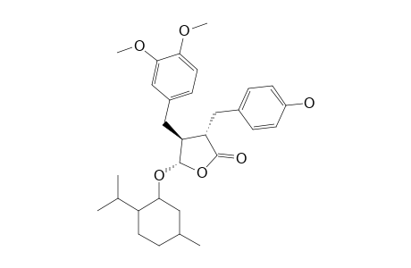 (-)-(2R,3R,4R)-2-(4'-HYDROXYBENZYL)-3-(3'',4''-DIMETHOXYBENZYL)-4-(METHYLOXY)-BUTYROLACTONE