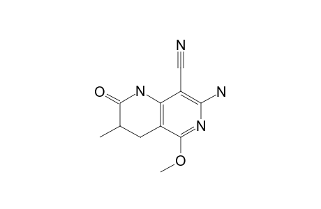 7-AMINO-8-CYANO-3,4-DIHYDRO-5-METHOXY-3-METHYL-1,6-NAPHTHYRIDIN-2(1H)-ONE