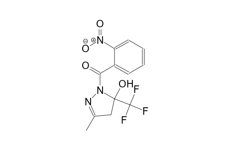 3-methyl-1-(2-nitrobenzoyl)-5-(trifluoromethyl)-4,5-dihydro-1H-pyrazol-5-ol
