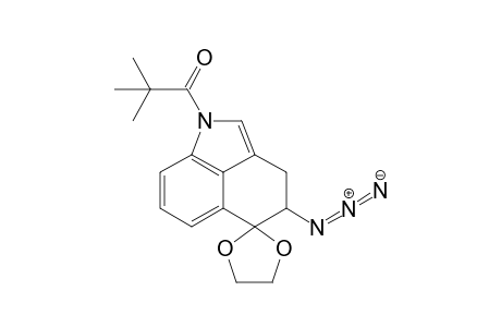 (+-)-4-Azido-5,5-ethylenedioxy-1-pivaloyl-1,3,4,5-tetrahydrobenz[c,d]indole