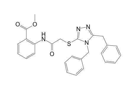 Methyl 2-({2-[(4,5-dibenzyl-4H-1,2,4-triazol-3-yl)sulfanyl]acetyl}amino)benzenecarboxylate