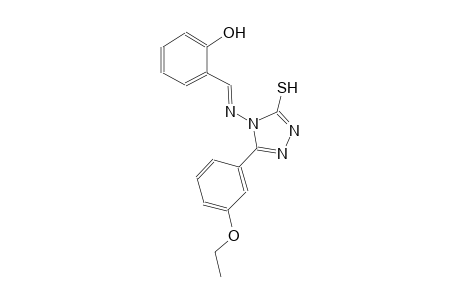 2-((E)-{[3-(3-ethoxyphenyl)-5-sulfanyl-4H-1,2,4-triazol-4-yl]imino}methyl)phenol