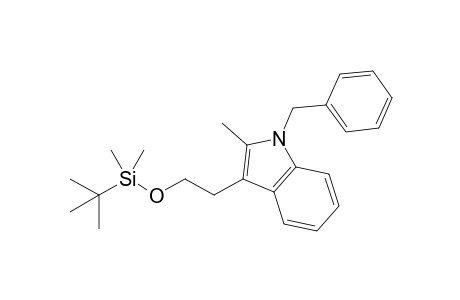 N-Benzyl-3-(2-{tert-butyldimethylsilyloxy}ethyl)-2-methyl-1H-indole