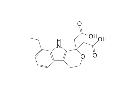 (1-Carboxymethyl-8-ethyl-1,3,4,9-tetrahydropyrano[3,4-b]indol-1-yl)acetic acid