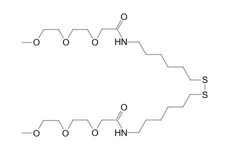 N,N'-(Dithiohexane-6,1-diyl)-bis{2'-[2"-(2"'-methoxyethoxy)ethoxy]acetamide}