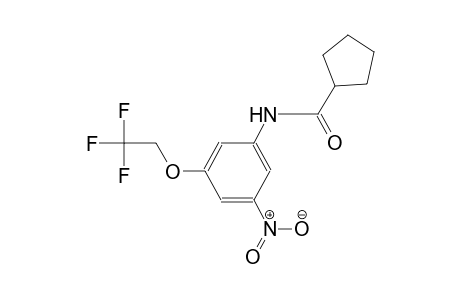 N-[3-nitro-5-(2,2,2-trifluoroethoxy)phenyl]cyclopentanecarboxamide