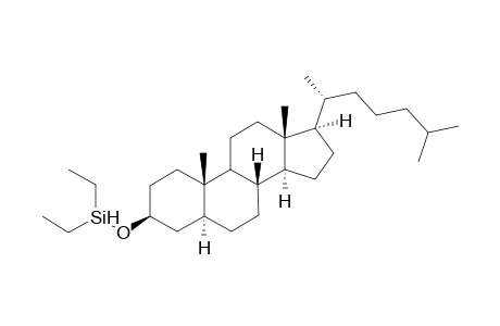 Diethylsilyl ether 5.alpha.-cholestane-3.beta.-ol