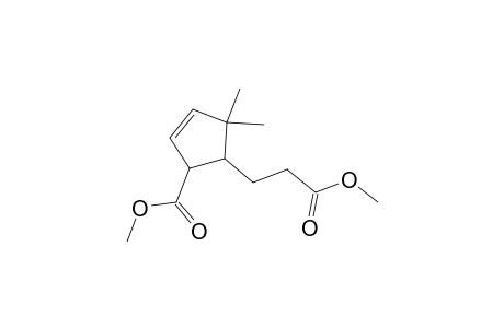 3-Cyclopentene-1-propanoic acid, 5-(methoxycarbonyl)-2,2-dimethyl-, methyl ester