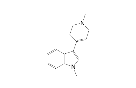 1,2-dimethyl-3-(1-methyl-1,2,3,6-tetrahydro-4-pyridyl)indole