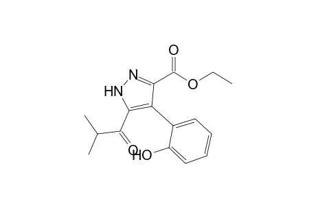 Ethyl 4-(2-hydroxy)phenyl-5-isobutyryl-1H-pyrazole-3-carboxylate