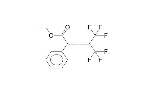 1,1-BIS(TRIFLUOROMETHYL)-3-PHENYL-3-CARBOETHOXYALLENE