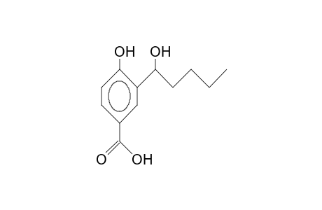 4-Hydroxy-3-(1-hydroxy-pentyl)-benzoic acid