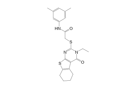 N-(3,5-dimethylphenyl)-2-[(3-ethyl-4-oxo-3,4,5,6,7,8-hexahydro[1]benzothieno[2,3-d]pyrimidin-2-yl)sulfanyl]acetamide