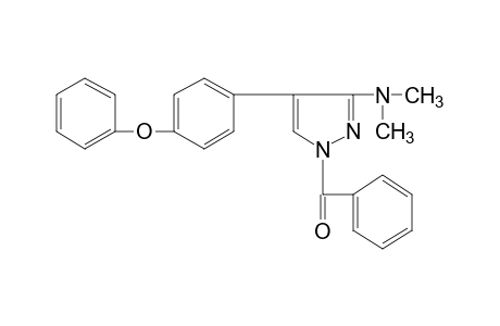 1-BENZOYL-3-(DIMETHYLAMINO)-4-(p-PHENOXYPHENYL)PYRAZOLE