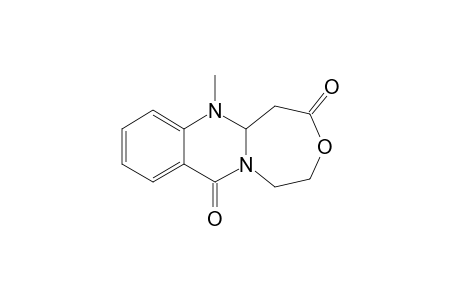 6-methyl-1,2,5,5a-tetrahydro-[1,4]oxazepino[5,4-b]quinazoline-4,11-quinone