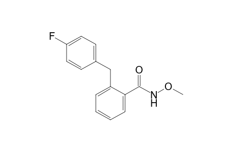 2-[(4-fluorophenyl)methyl]-N-methoxy-benzamide