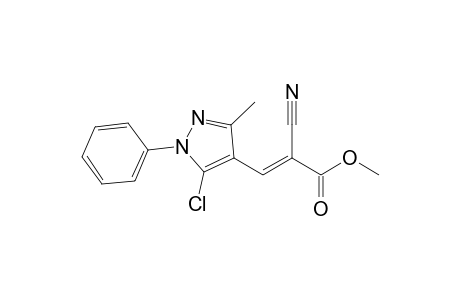 (E)-3-(5-chloro-3-methyl-1-phenyl-4-pyrazolyl)-2-cyano-2-propenoic acid methyl ester