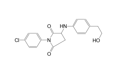 1-(4-chlorophenyl)-3-[4-(2-hydroxyethyl)anilino]-2,5-pyrrolidinedione