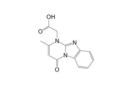 pyrimido[1,2-a]benzimidazole-1-acetic acid, 1,4-dihydro-2-methyl-4-oxo-