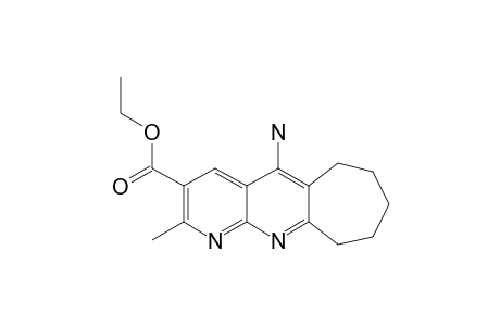ETHYL_5-AMINO-2-METHYL-7,8,9,10-TETRAHYDRO-6-H-CYCLOHEPTA-[B]-[1.8]-NAPHTHYRIDINE-3-CARBOXYLATE