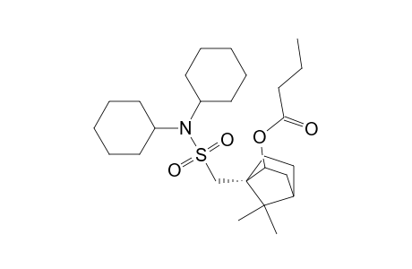 Butanoic acid, 1-[[(dicyclohexylamino)sulfonyl]methyl]-7,7-dimethylbicyclo[2.2.1]hept-2-yl ester, (1S-exo)-