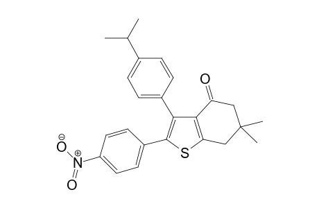 3-(4-Isopropylphenyl)-6,6-dimethyl-2-(4-nitrophenyl)-6,7-dihydro-1-benzothiophen-4(5H)-one