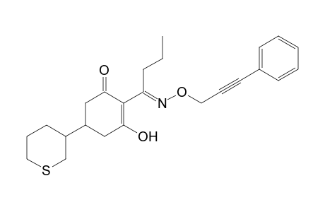 2-Cyclohexen-1-one, 3-hydroxy-2-[1-[[(3-phenyl-2-propynyl)oxy]imino]butyl]-5-(tetrahydro-2H-thiopyran-3-yl)-