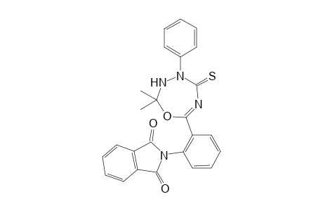 2-(2-(2,2-Dimethyl-4-phenyl-5-thioxo-2,3,4,5-tetrahydro-1,3,4,6-oxatriazepin-7-yl)phenyl)isoindoline-1,3-dione