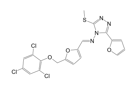 3-(2-furyl)-5-(methylsulfanyl)-N-((E)-{5-[(2,4,6-trichlorophenoxy)methyl]-2-furyl}methylidene)-4H-1,2,4-triazol-4-amine