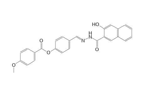 2-naphthalenecarboxylic acid, 3-hydroxy-, 2-[(E)-[4-[(4-methoxybenzoyl)oxy]phenyl]methylidene]hydrazide