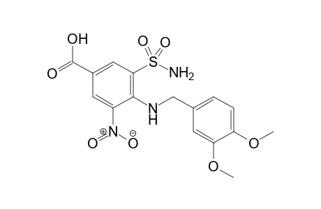 4-[(3,4-Dimethoxybenzyl)amino]-3-nitro-5-sulfamoylbenzoic Acid