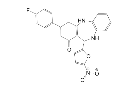 1H-dibenzo[b,e][1,4]diazepin-1-one, 3-(4-fluorophenyl)-2,3,4,5,10,11-hexahydro-11-(5-nitro-2-furanyl)-