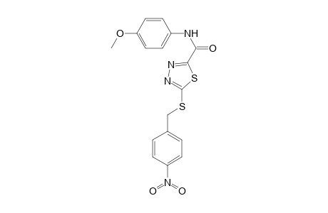 5-(4-Nitro-benzylsulfanyl)-[1,3,4]thiadiazole-2-carboxylic acid (4-methoxy-phenyl)-amide