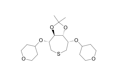 (-)-1,6-Dideoxy-2,5-di-O tetrahydro-pyranyl-3,4-O-isopropylidene-1,6-thio-D-mannitol