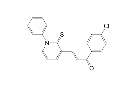 (E)-1-(4-chlorophenyl)-3-(1-phenyl-2-sulfanylidene-3-pyridinyl)-2-propen-1-one