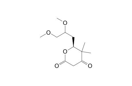 (2S)-3,3-dimethyl-2-(2,3-dimethoxypropyl)-4,6-dioxotetrahydropyran