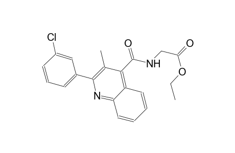 ethyl ({[2-(3-chlorophenyl)-3-methyl-4-quinolinyl]carbonyl}amino)acetate