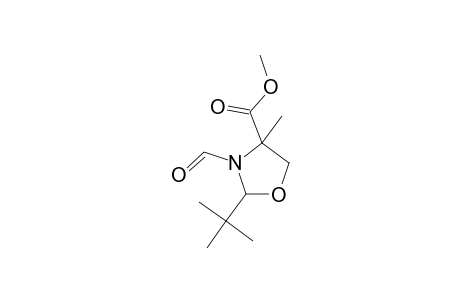 4-Oxazolidinecarboxylic acid, 2-(1,1-dimethylethyl)-3-formyl-4-methyl-, methyl ester, (2R-cis)-